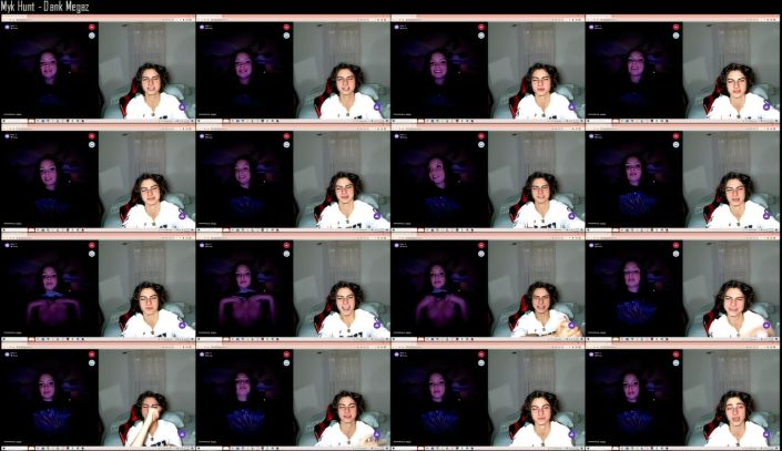 Collage of video call screenshots with two people.